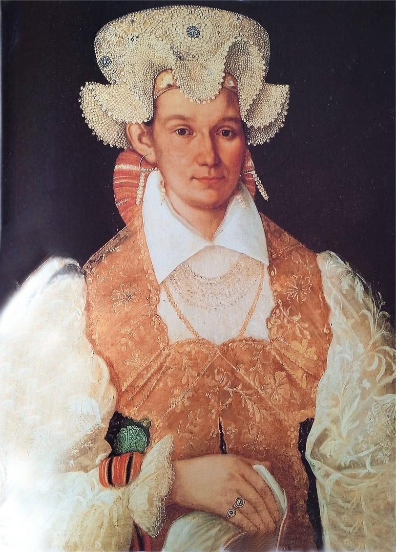 Портрет неизвестной крестьянки с белым платком. Неизвестный художник. 1830 г. И
