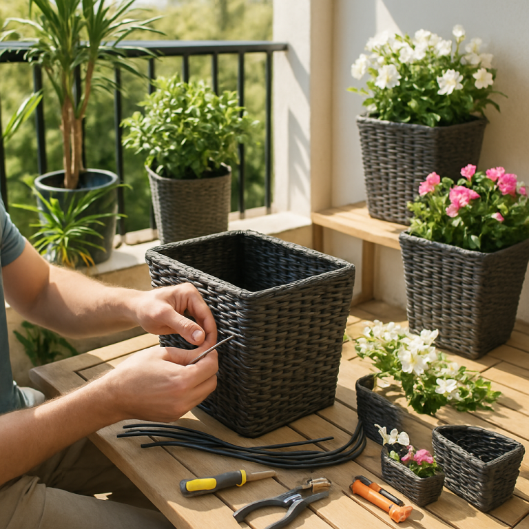    Создайте уникальные плетёные кашпо из искусственного ротанга своими руками: пошаговое руководство и идеи для вдохновения Loza