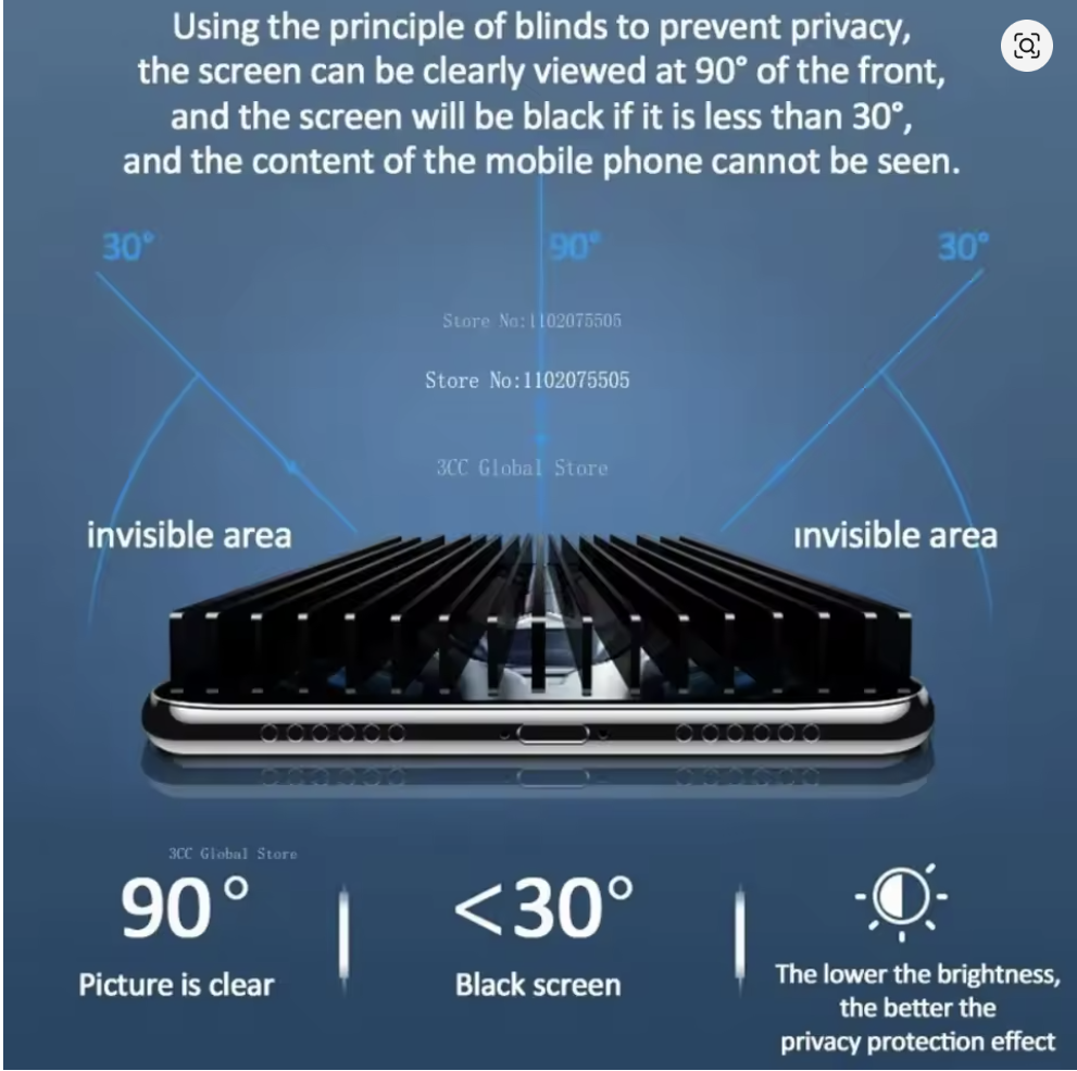 3Pcs Anti-spy Tempered Glass for Samsung A04 A03 Core A23 A21 A22 A52S F13 F23 F22 F12 F42 M13 M31 M51 M23 M33 Screen Protectors