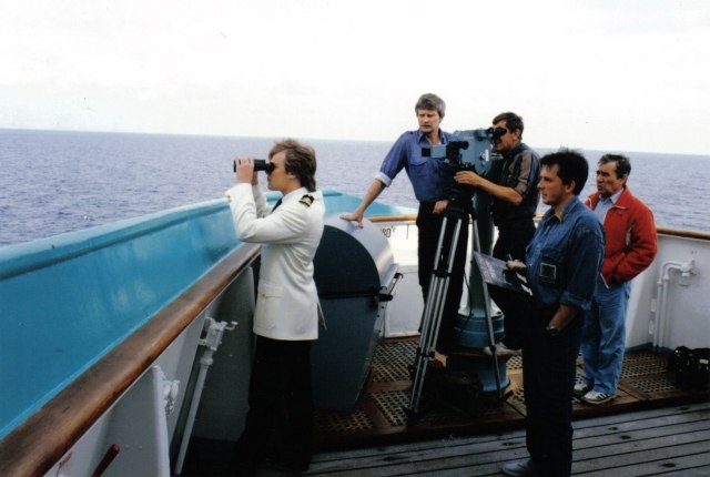 Сцена на теплоходе ТБХ "Максим Горький"