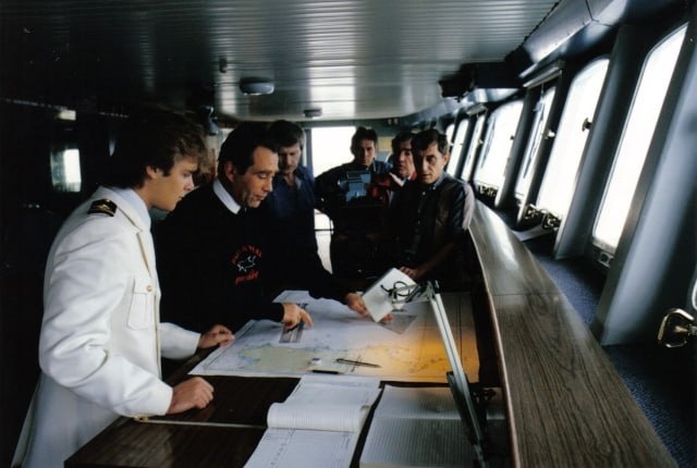 Сцена на теплоходе ТБХ "Максим Горький"