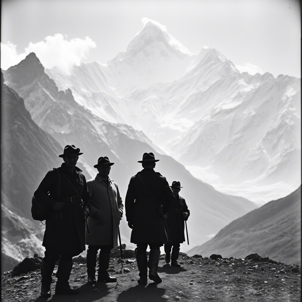 Нацистские офицеры в тибетской экспедиции, 1930-е