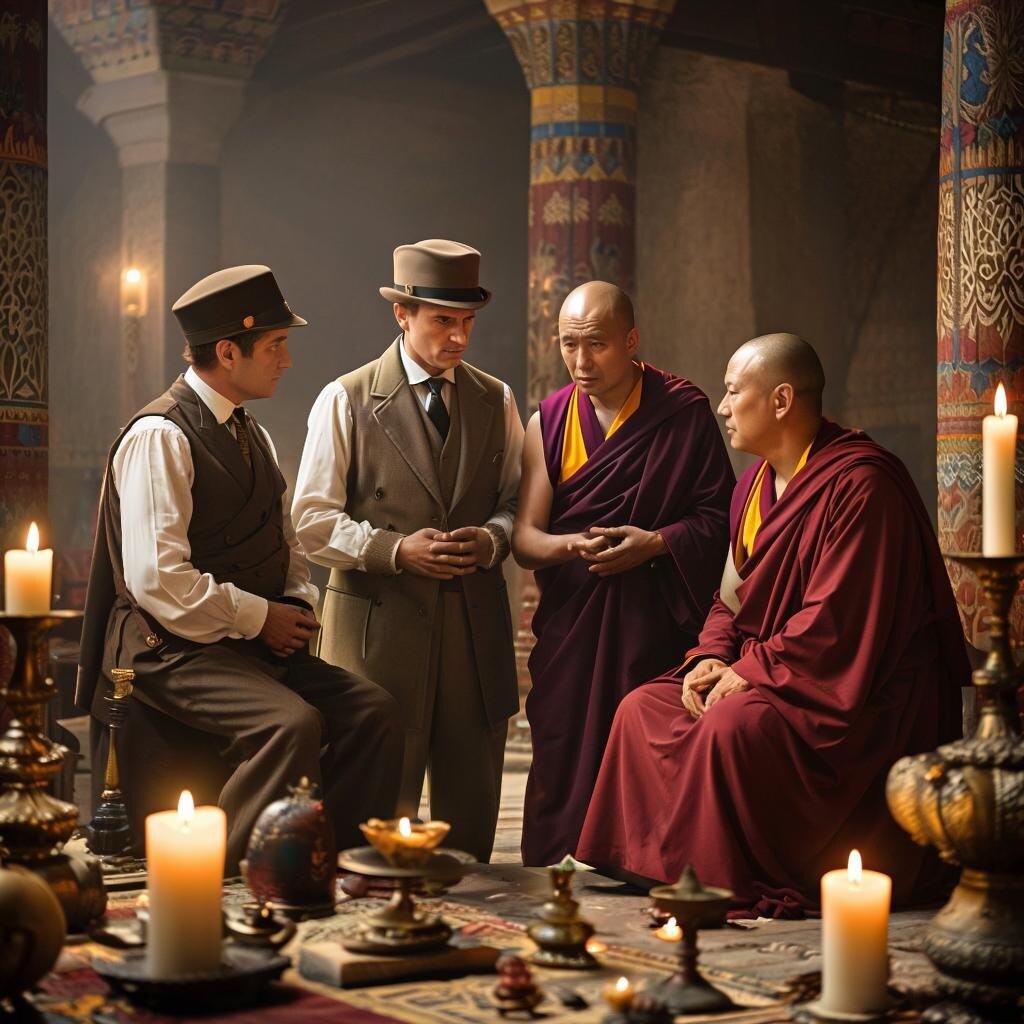 Нацистские учёные среди тибетских монахов, тибетский монастырь