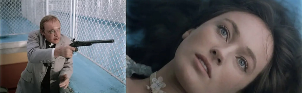 Кадры из фильма "Жестокий романс", снятый по драме Островского "Бесприданница"