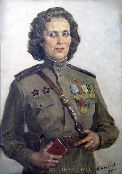 Здесь конечно она старше. Картина датируется 1964 годом.