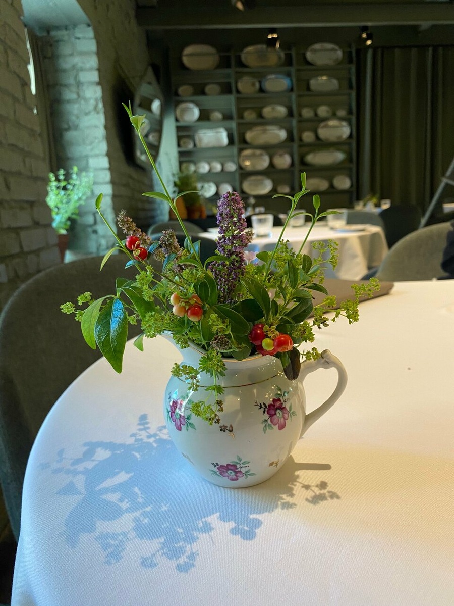 Растения в ресторане " САД " в Санкт-Петербурге  - главные  действующие лица .