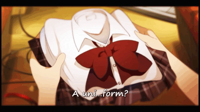 Gif картинка "Отрывок трейлера игры Dead or School"