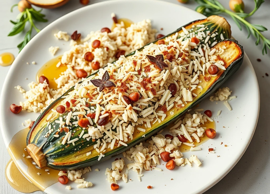 Кабачки со специями с сыром