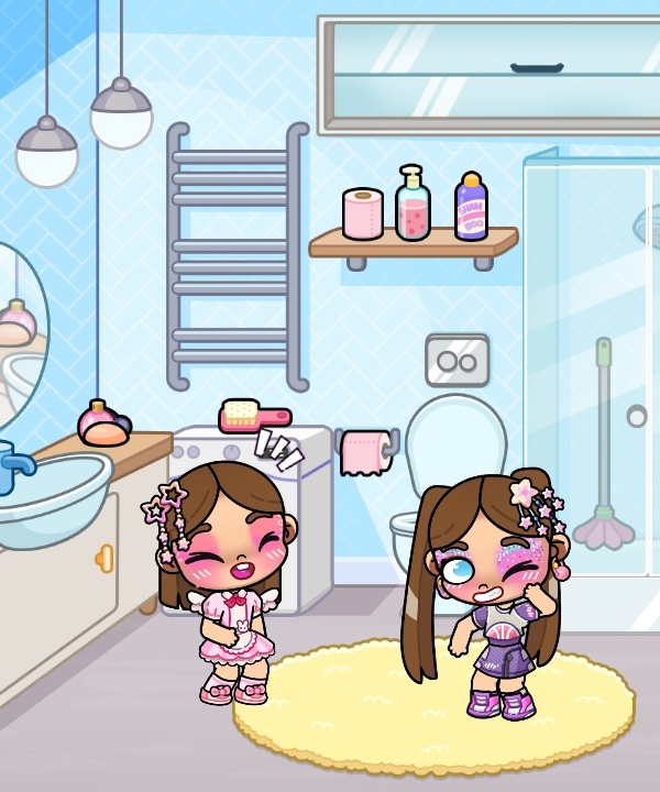 Мы с подругой решили поиграть в игру синий малыш но не верили в неë 