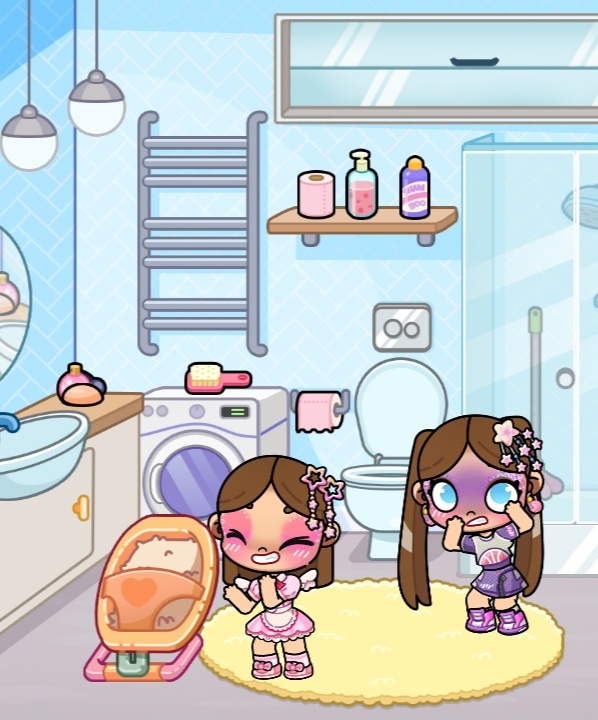 По правилам игры мы должны зайти в ванную и выключить свет сказать 13 раз синий малыш между тем качать руки как будто там есть малыш мы это сделали... На 12 раз у нас мигал свет ...... 