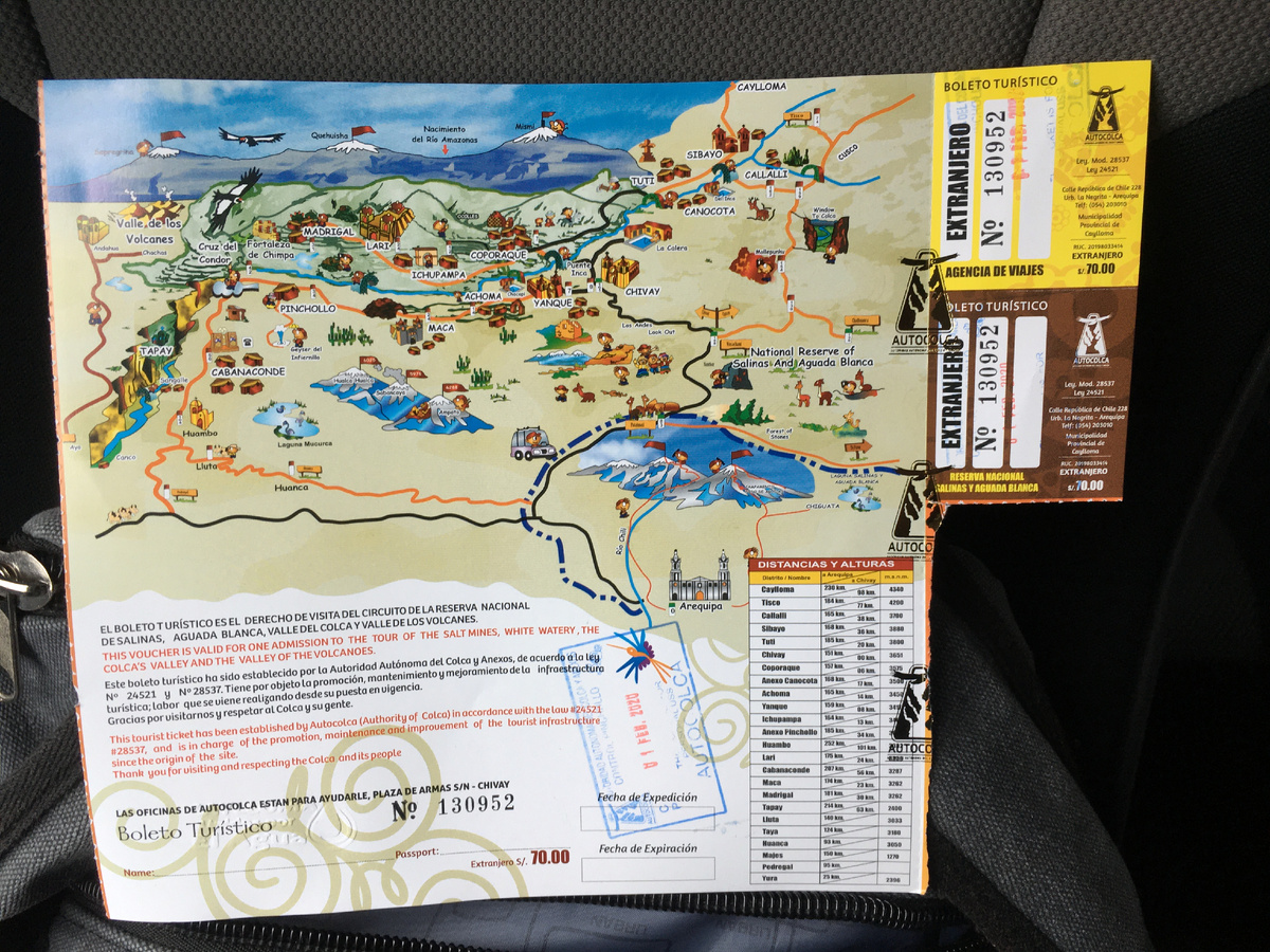 Билет на вход в национальный парк Колка. Фото автора