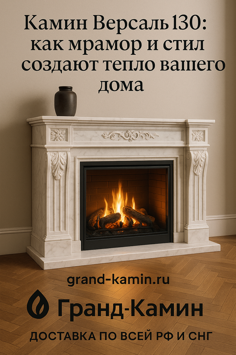    Камин Версаль 130: как мрамор и стиль создают тепло вашего дома Kamin