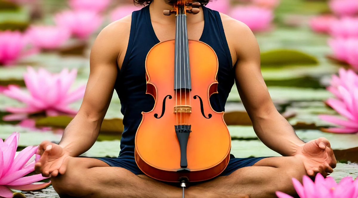 Йога для музыкантов: поза "Счастливая виолончель"