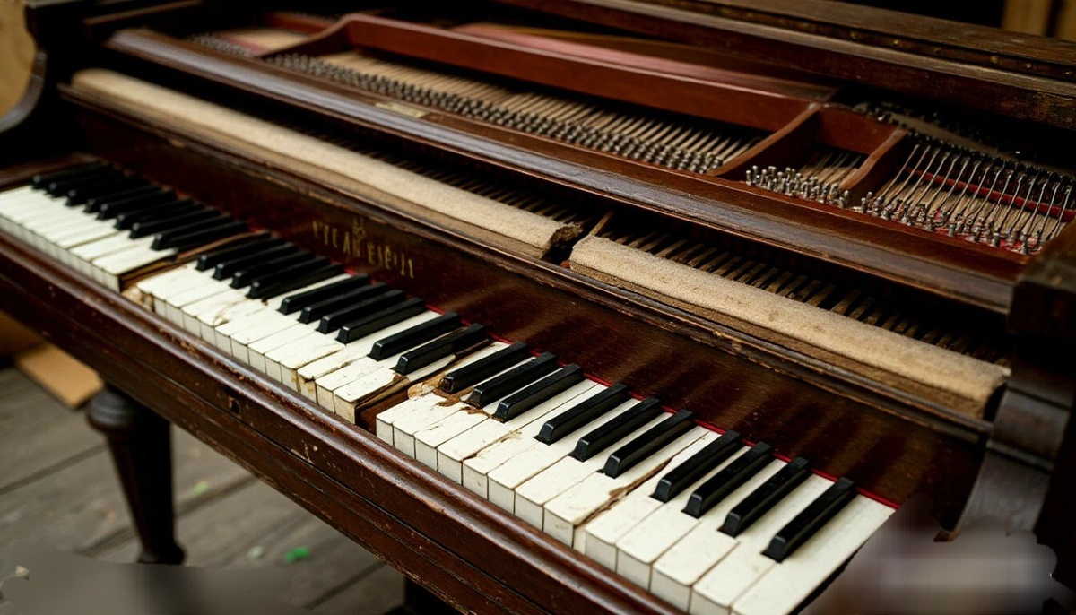 Гастрольный рояль: 3 рабочие клавиши, зато какие!