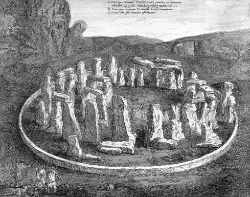 Стоунхендж. Гравюра из атласа Яна Янсониуса. Середина XVII в.