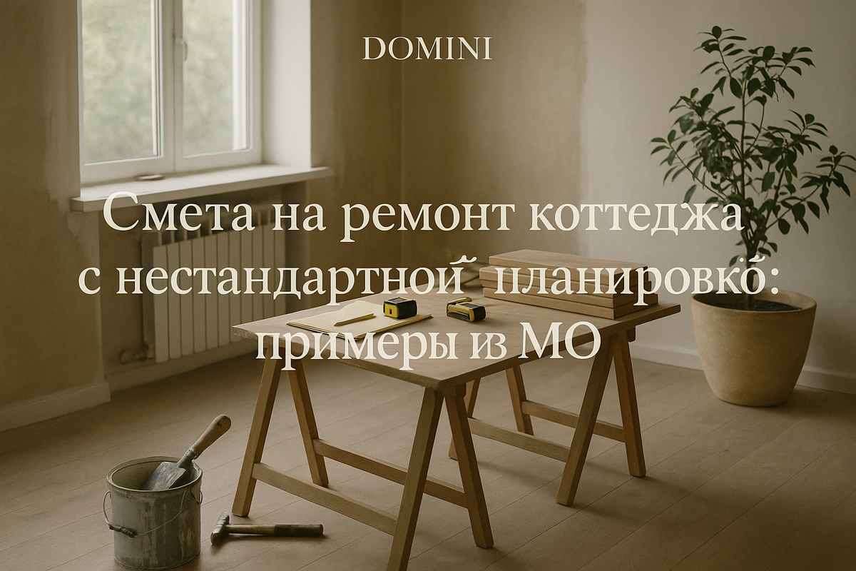    Смета на ремонт коттеджа с необычной планировкой: что учесть
