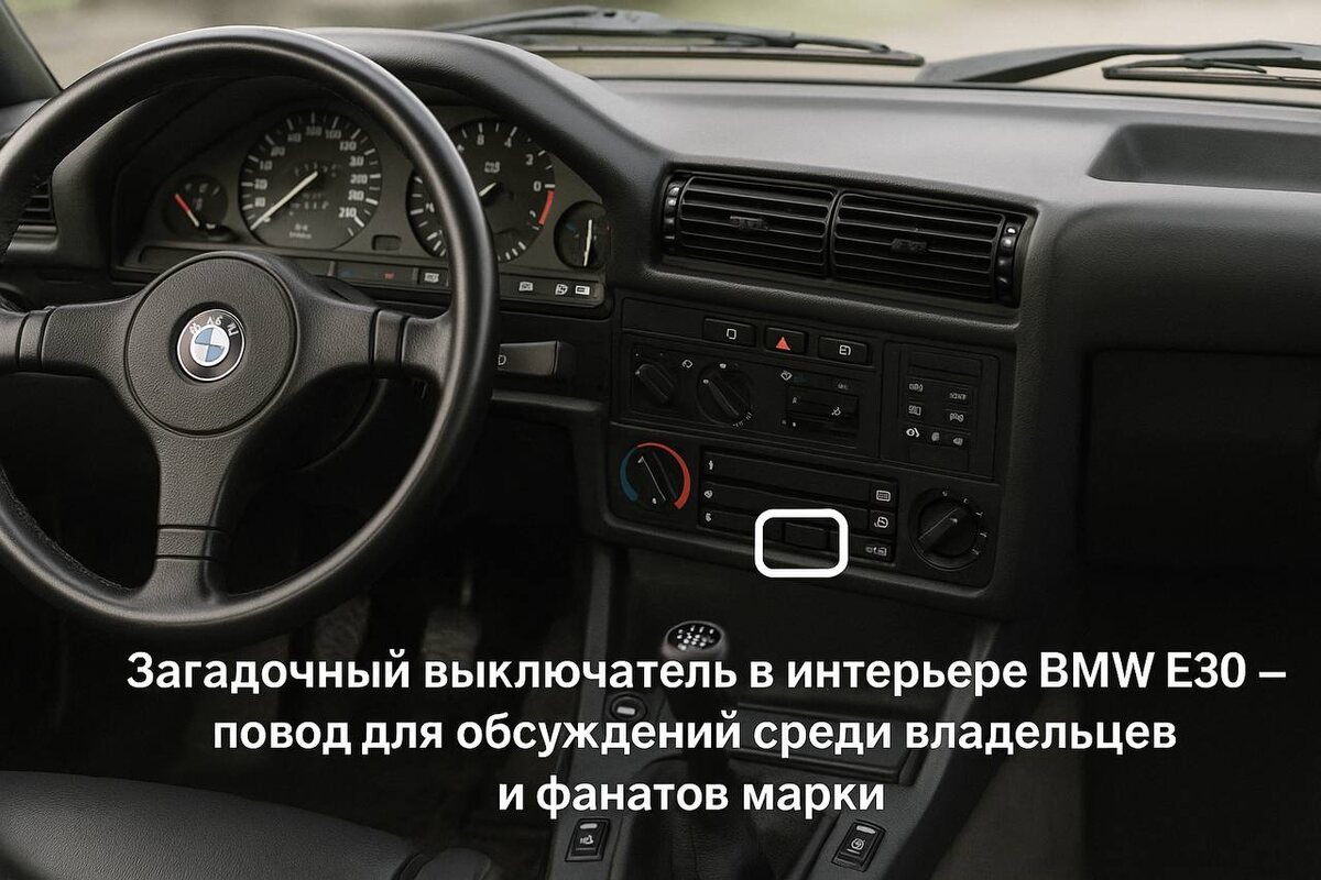 Общий вид салона BMW E30. Источник: ИИ
