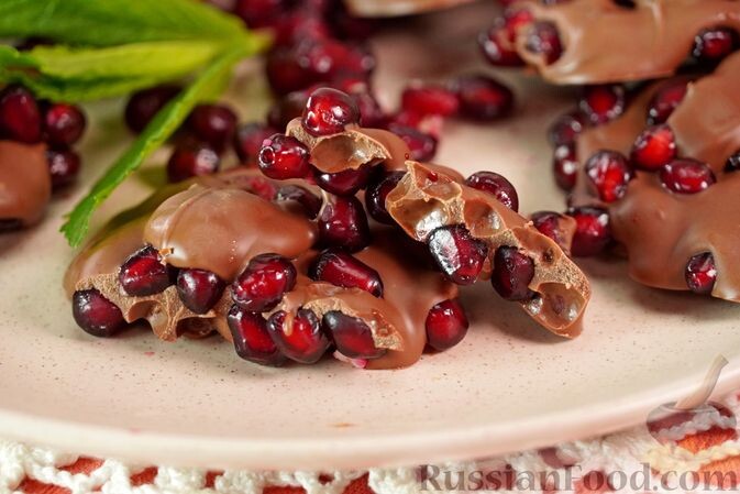 гранат, шоколад