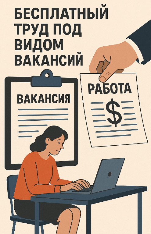 Бесплатный труд под видом вакансии