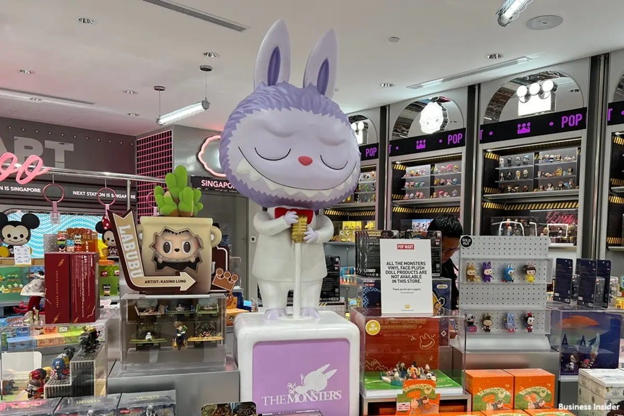 Игрушки Labubu в магазине