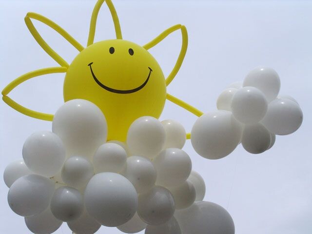 Шарики и солнце =)