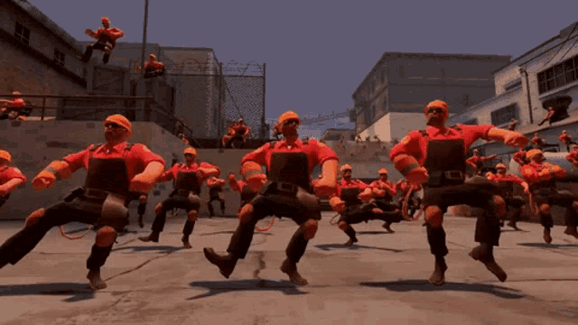 Отплясывание на спавне