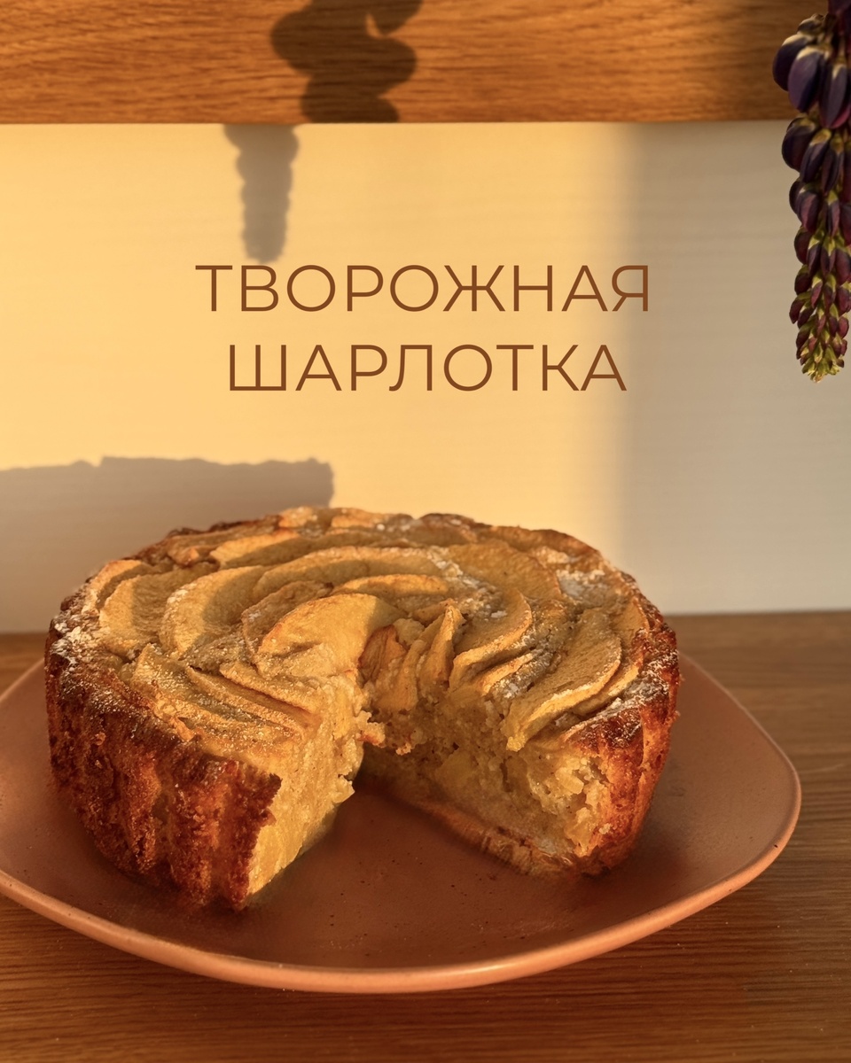Творожная шарлотка 
