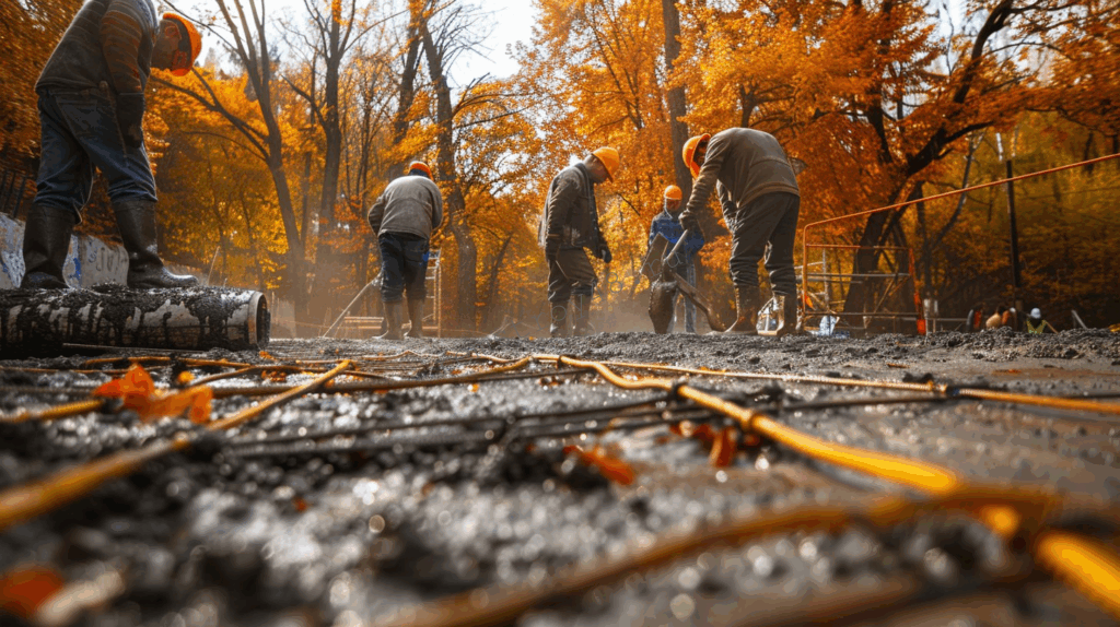 Осеннее бетонирование фундамента особенности и способы защиты от холода