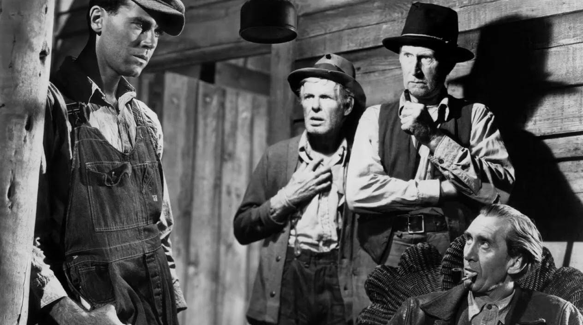 Кадр из фильма "Гроздья гнева" 1940 г.