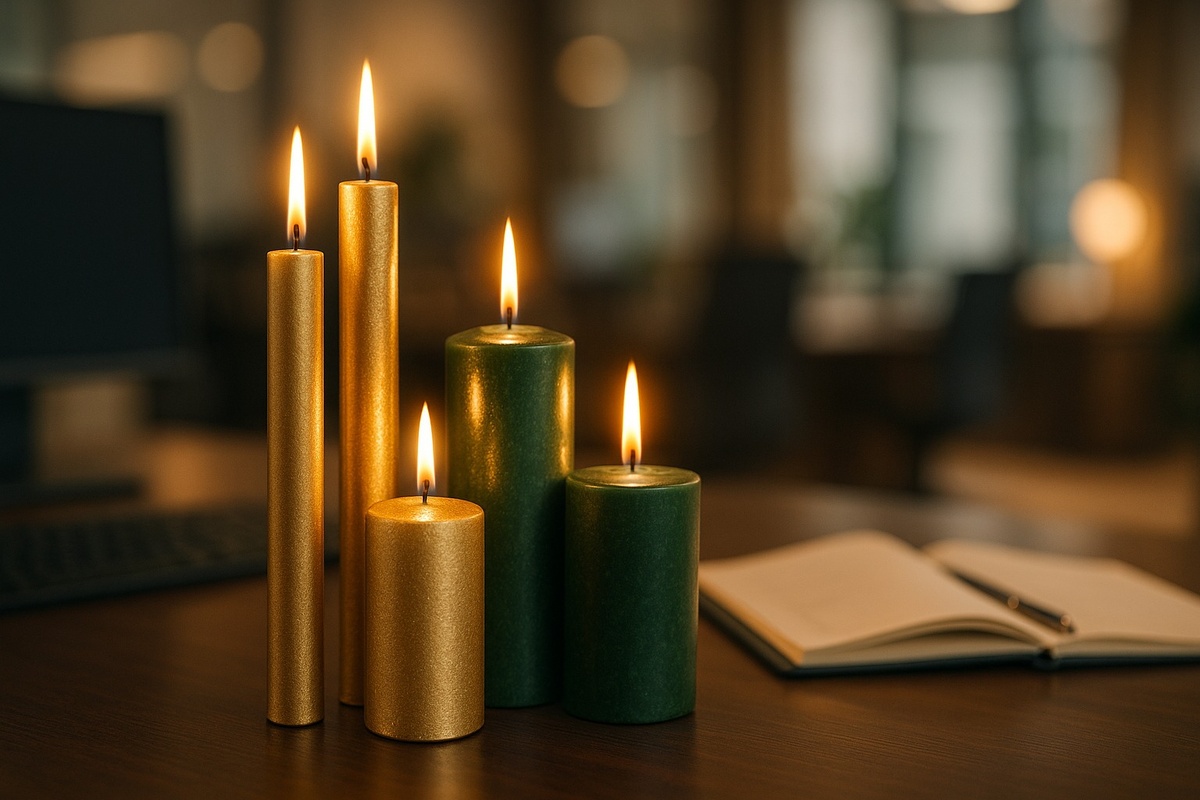 Свечи для карьерного роста и процветания | Изображение создано с помощью ИИ | © Канал 'Сила Свечи', 2025
