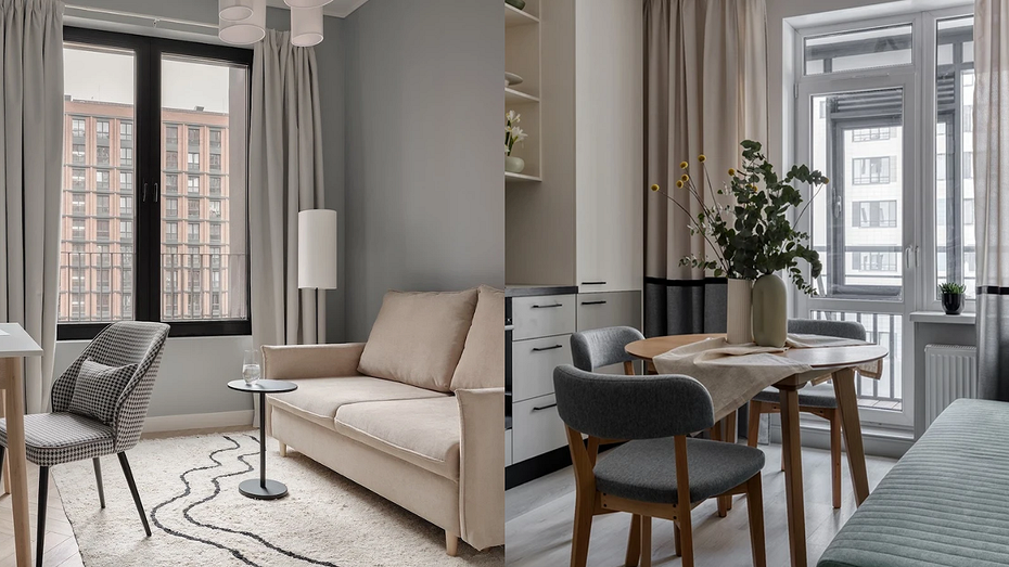 Слева проект Зои Закалюжной. Справа проект Ольги Слугиной