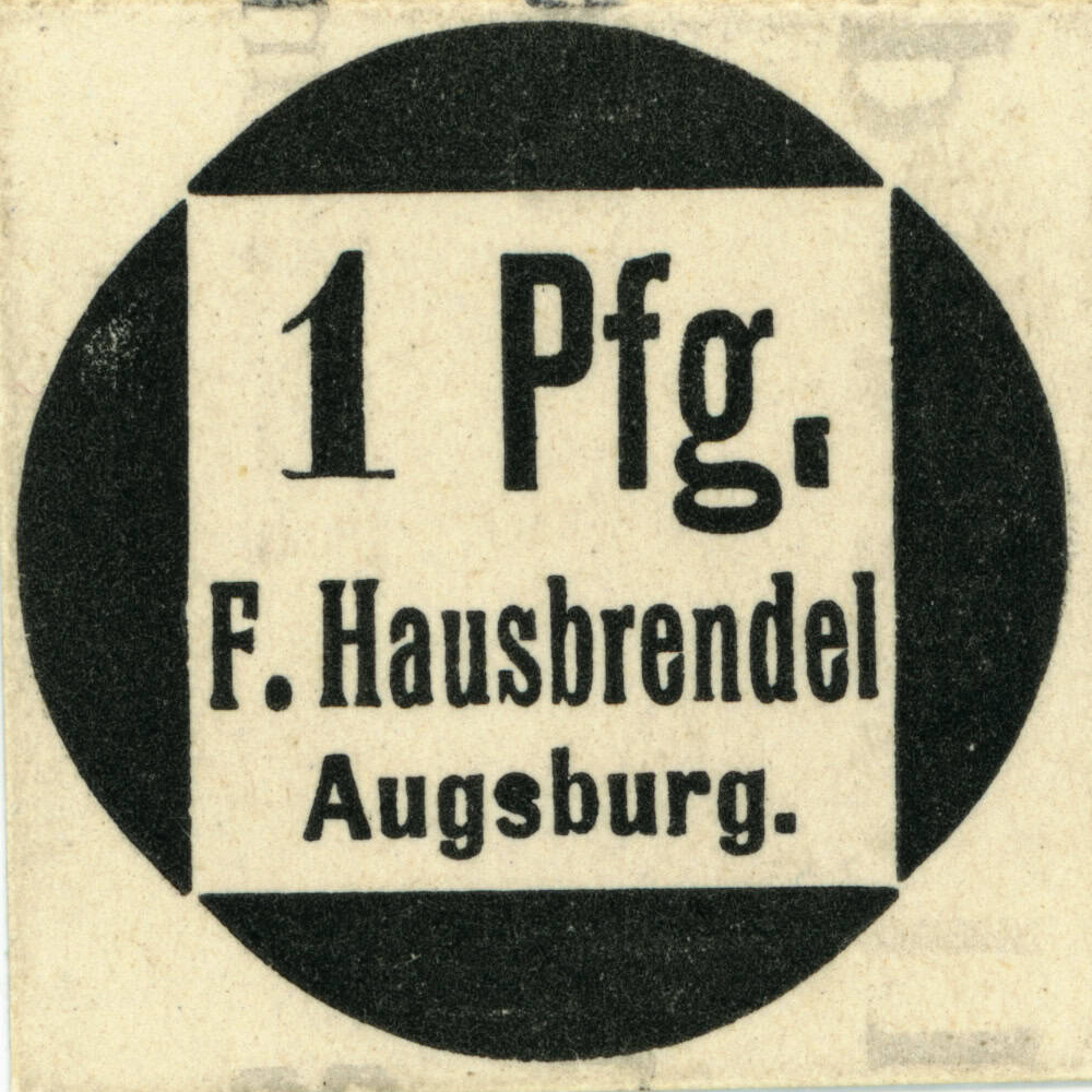 Пивоварня Фрица Бренделя в Аугсбурге. 1 пфенниг (1916-1920)