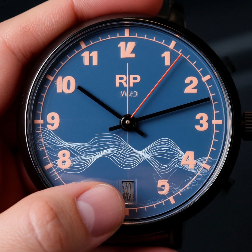 Циферблат часов с секундной стрелкой 