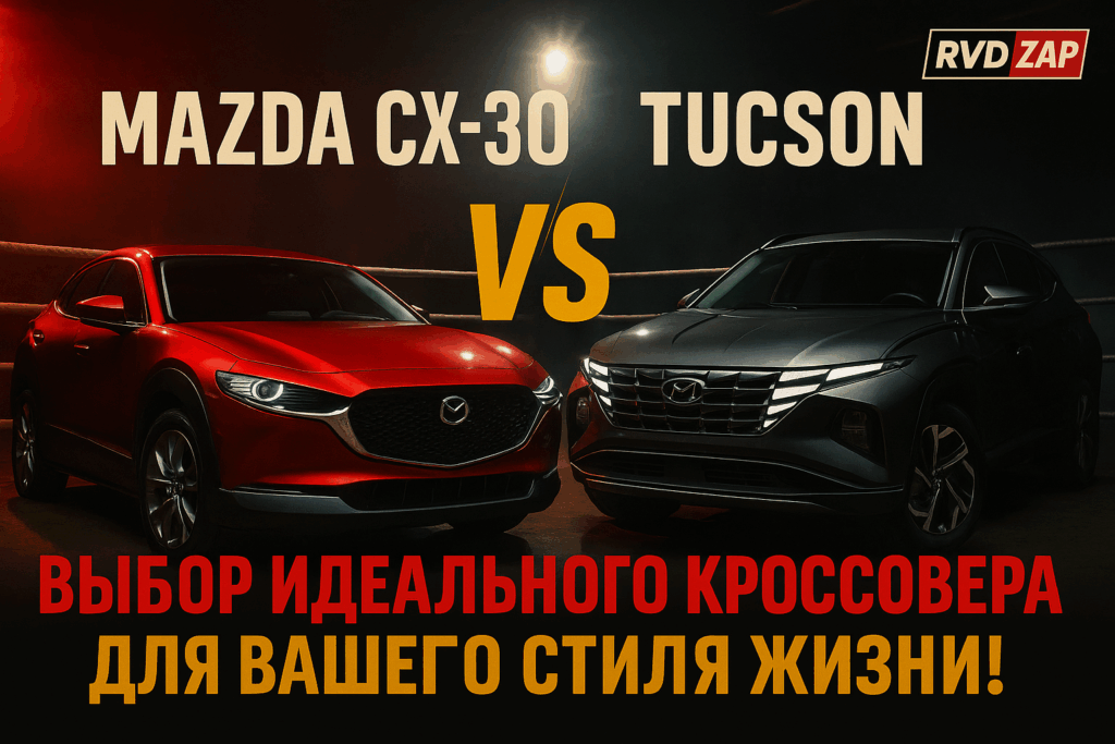   Сравнение автомобилей Mazda CX-30 и Hyundai Tucson admin