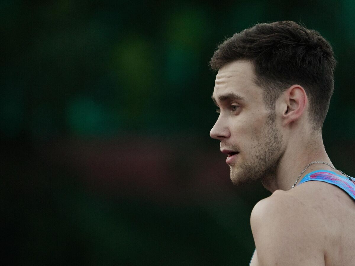    Данил Лысенко на соревнованиях по прыжкам в высоту среди мужчин на Кубке Москвы "Мемориал В. П. Куца".© РИА Новости / Александр Вильф