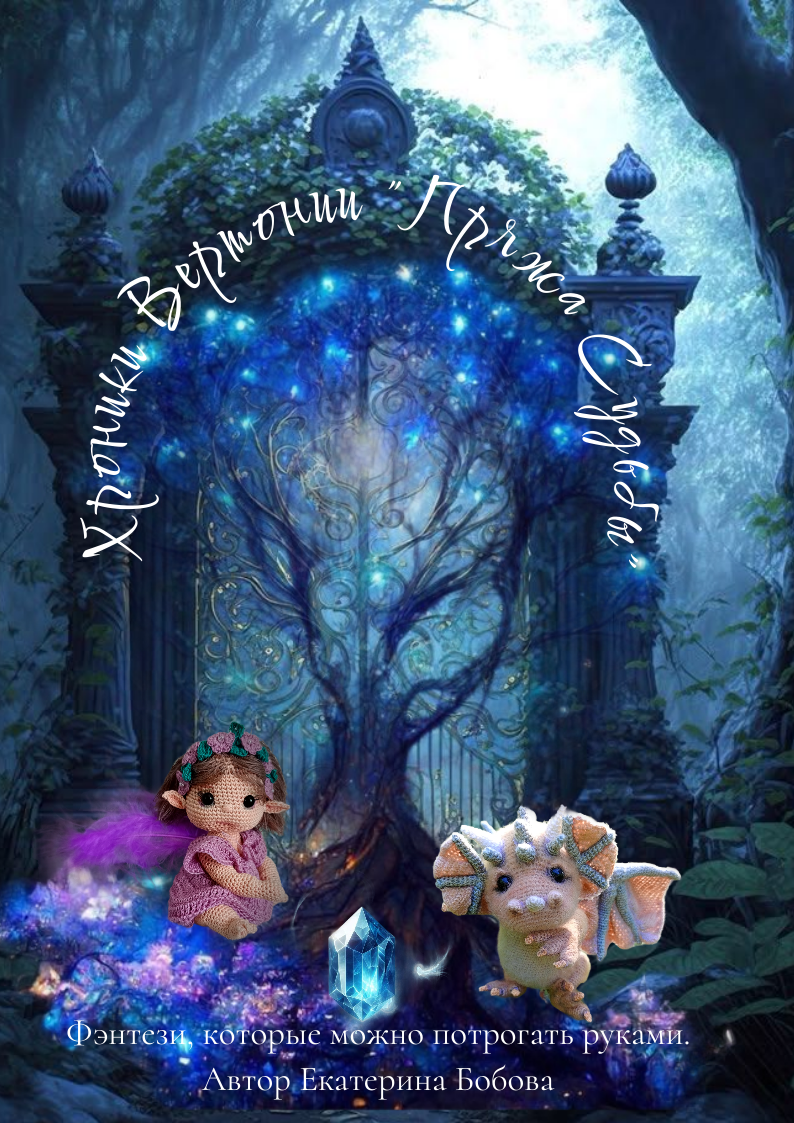 Обложка моей фэнтези книги "Хроники Вертонии". Автор Екатерина Бобова