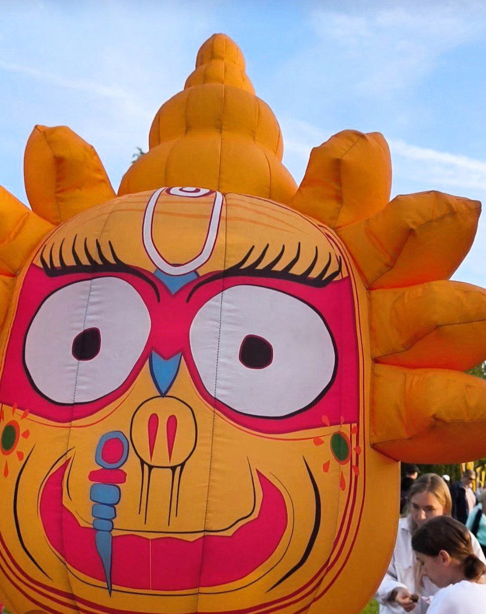 Фигура Джаганнатха на дне йоги в Царицино. Фото автора