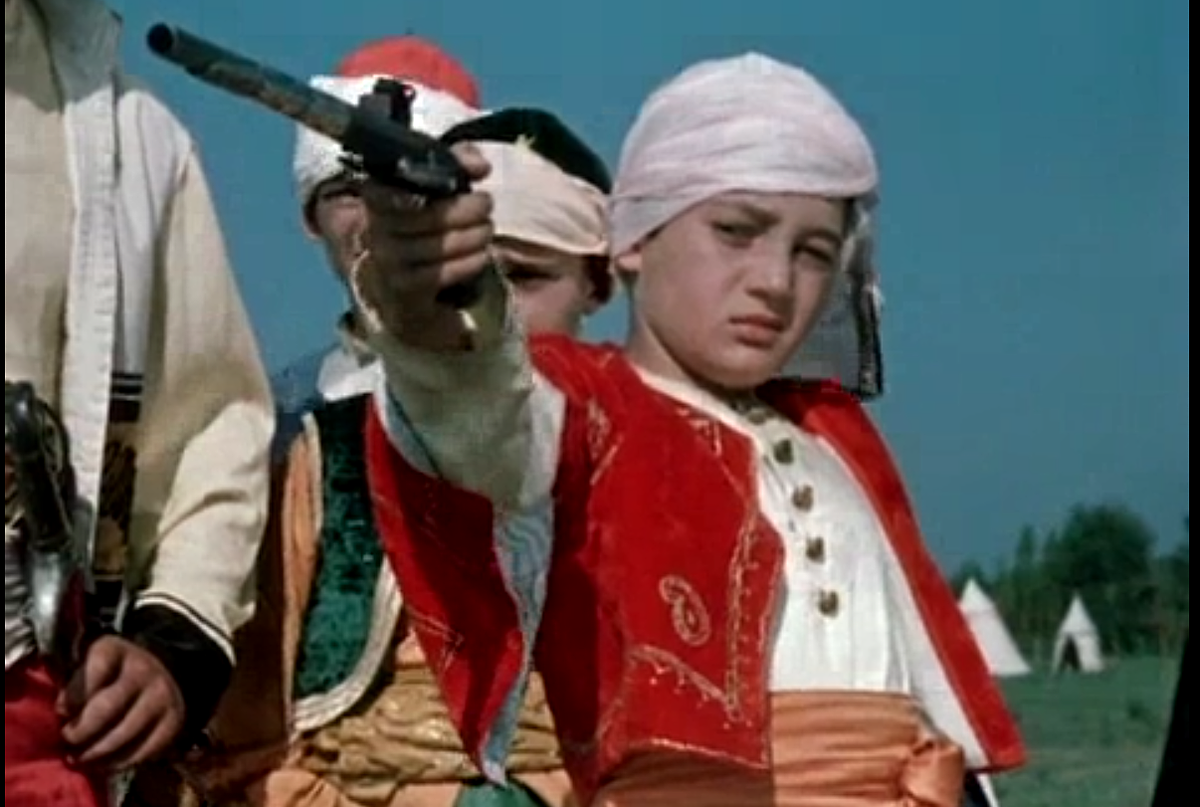 Кадр из фильма "Мамлюк". Хвича, герой фильма, попавший в мамлюки (Дато Данелия).