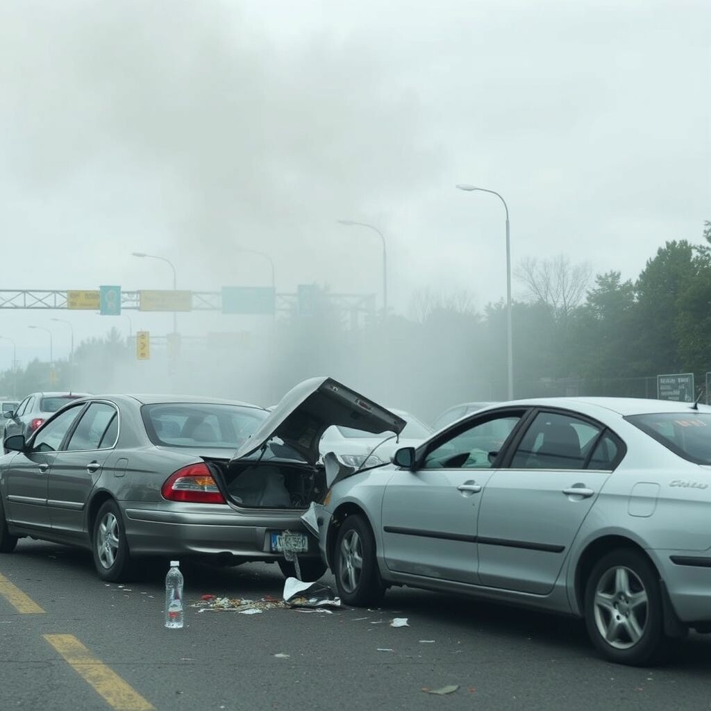 Авария на дороге.