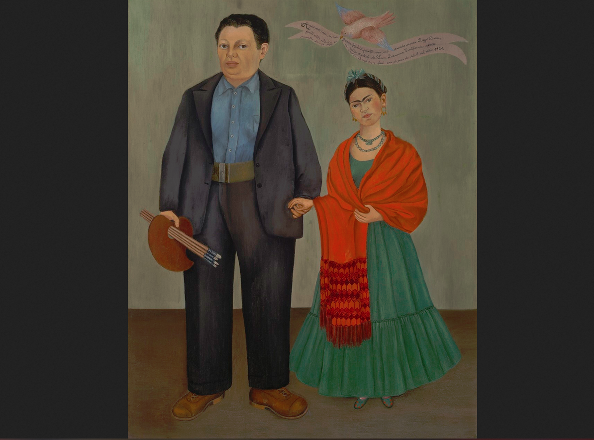 Фрида Кало. "Фрида и Диего Ривера", 1931