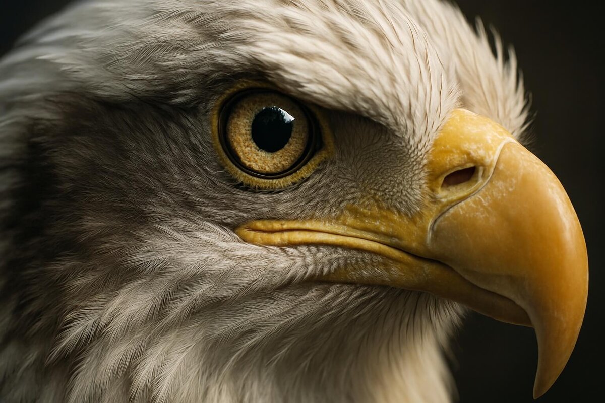    Считается, что орлы могут заметить добычу с расстояния 2 километров