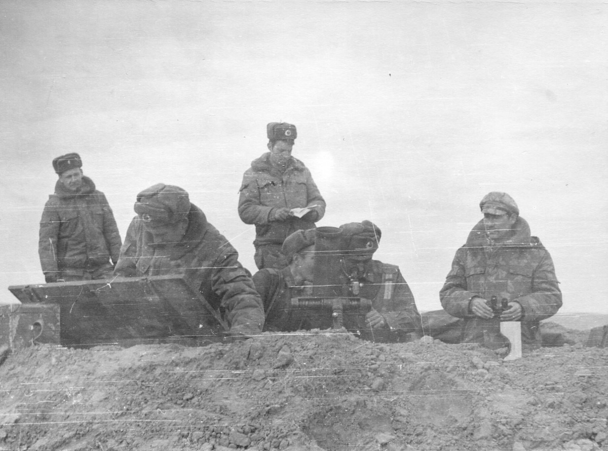 Мой расчёт на очередном боевом выезде, февраль 1986 года. 