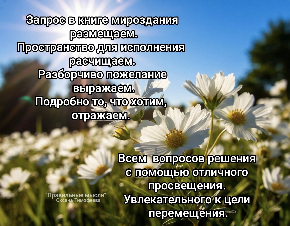 "Правильные мысли". Оксана Тимофеева (автор)