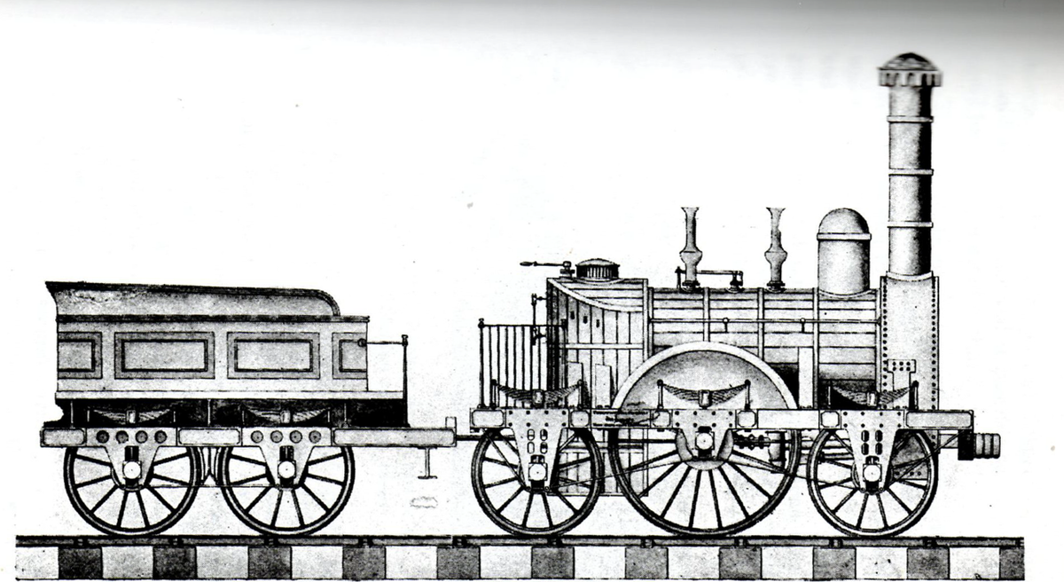 Картинки Яндекса. Паровоз Хакворта (Hackworth) Царскосельской железной дороги, который с первым поездом прошел путь от Петербурга до Царского Села

