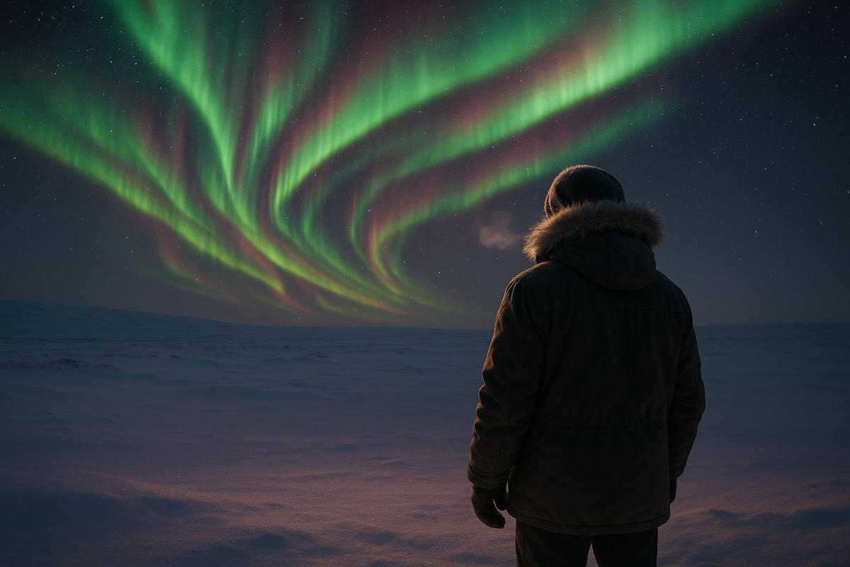 Северное сияние: чудо, перед которым даже взрослые отступают на шаг.