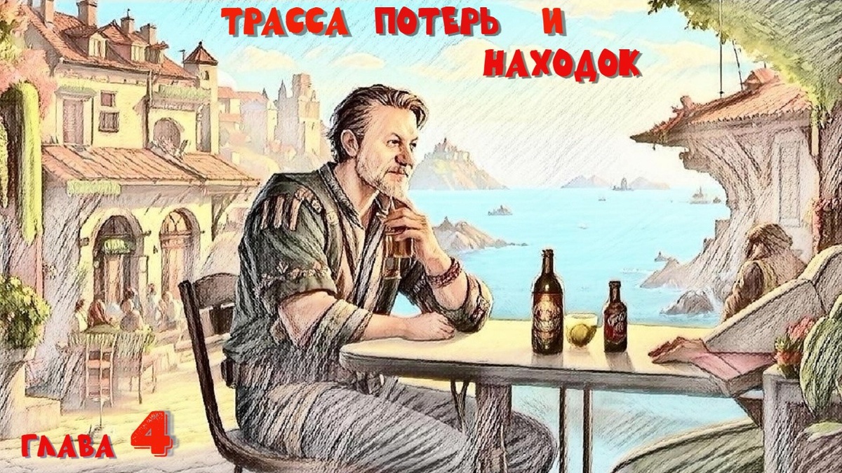 ..разместились в кафе с видом на море, наслаждаясь солнцем, изумрудным цветом воды, кораблями на рейде и нагромождением камней по берегу пляжа. 