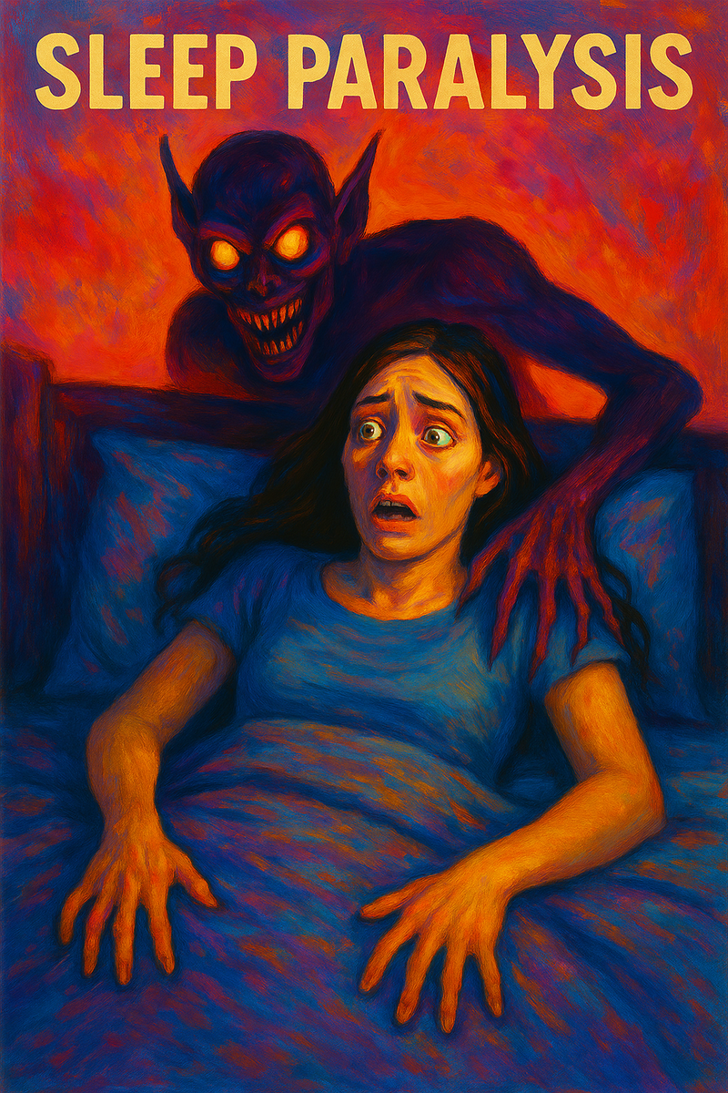 Во время сонного паралича человек может одновременно ощущать яркие галлюцинации – как зрительные, так и слуховые и тактильные. 