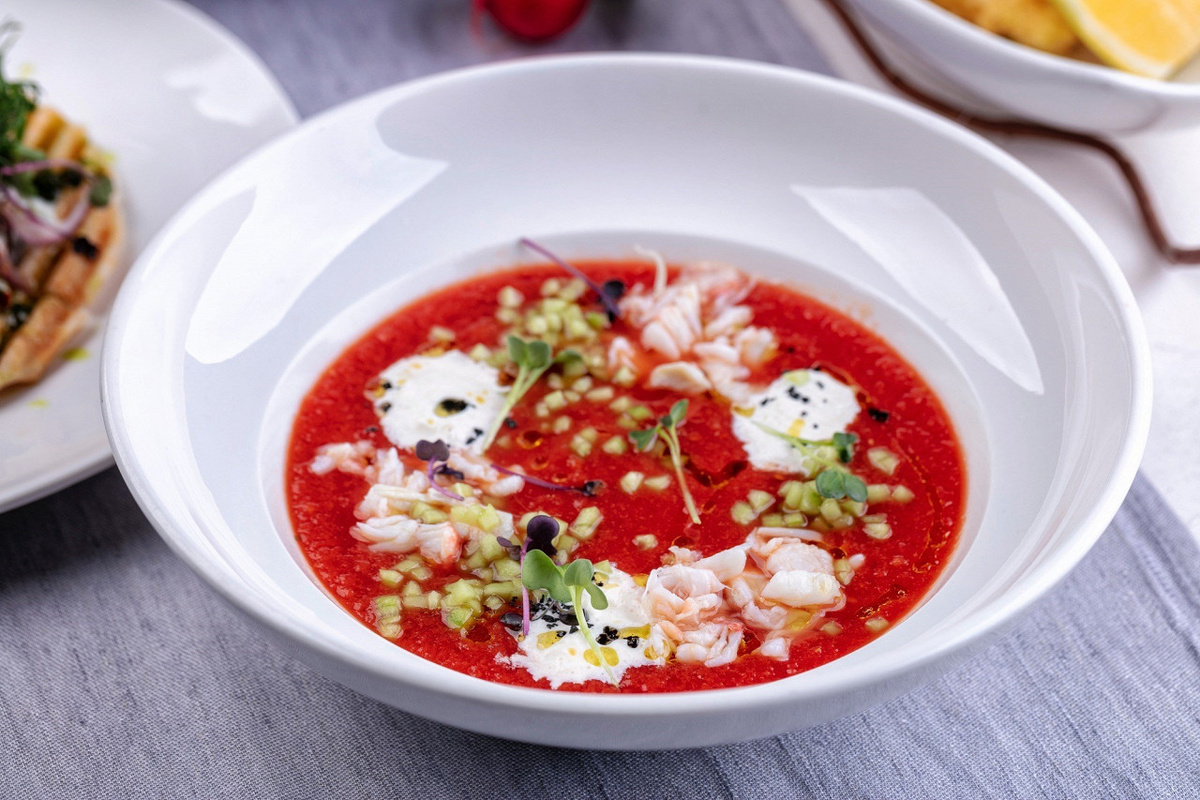    Этот холодный суп с креветками взорвал мой блог