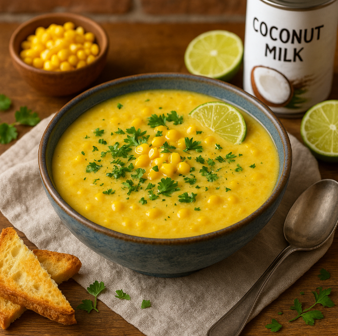 Кукурузный суп с кокосом рецепты от Дарики
