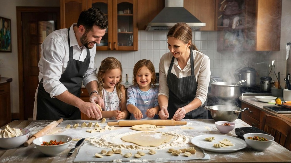 Любимое семейное блюдо (Картинка создана ИИ)